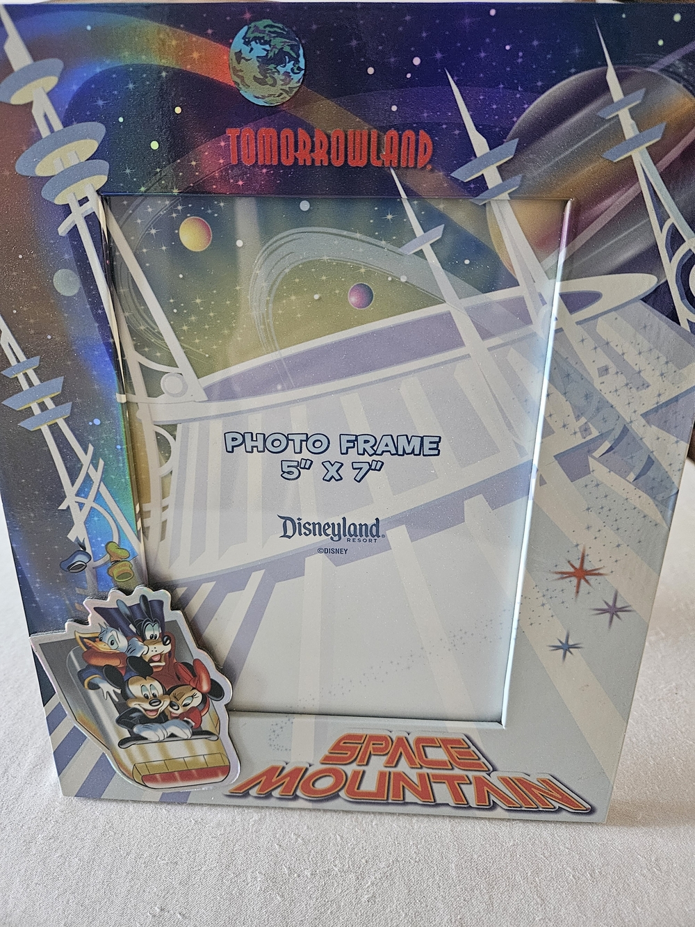 Disney Tomorrowland Space Mountain 5x7 Photo Frame - Excellent Condition